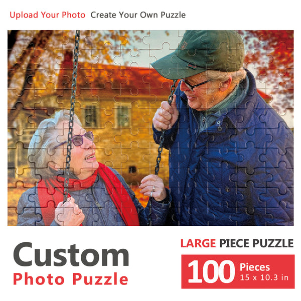 100 piece custom photo puzzle