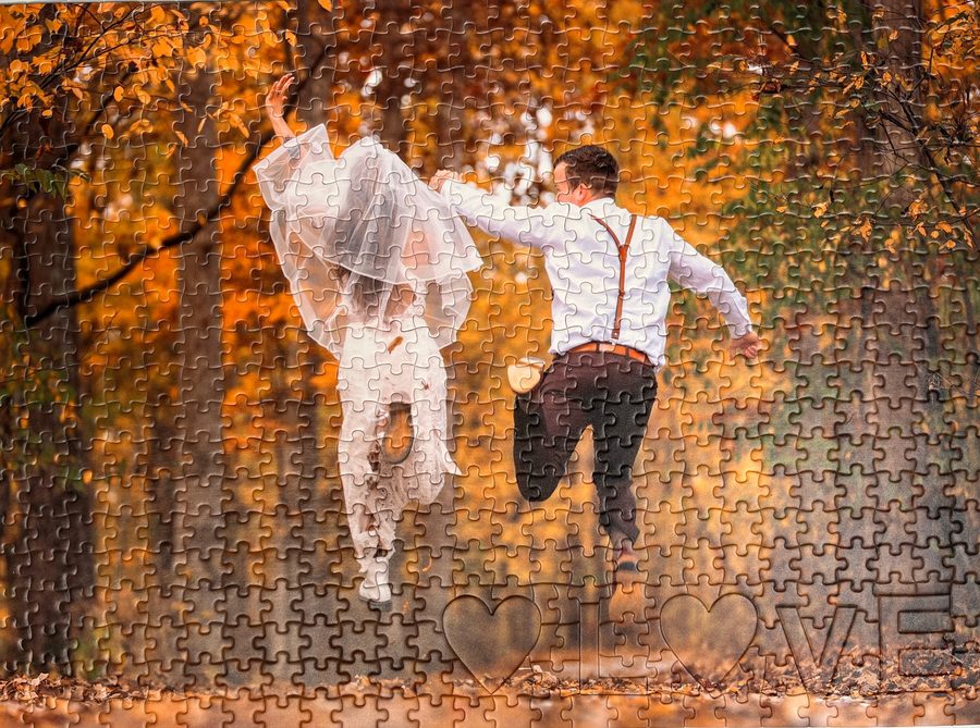 Finished 520-piece UArtist custom photo puzzle